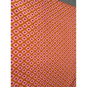 Origami Oasis Pink & Orange Geometric Pattern Cotton Fabric by Tamara Kate 1/2 y